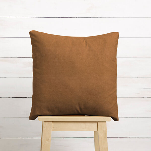 Dekostoff Canvas  – braun | Reststück 50cm