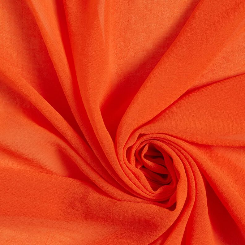 Crêpe Chiffon Uni – orange,  image number 1