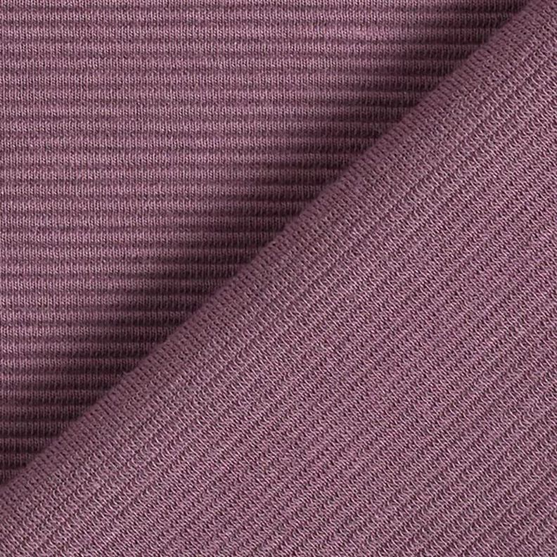 Ottoman-Rippenjersey Uni – aubergine,  image number 4