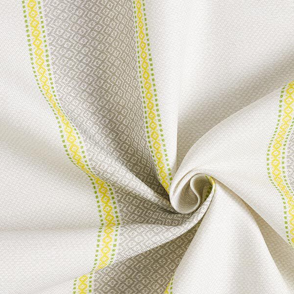 Outdoorstoff Canvas Streifen – grau/gelb, image number 3