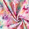 Strukturstoff Stretch Aquarellblüten Digitaldruck – lavendel/pfirsichorange,  thumbnail number 3
