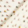 Glänzender Baumwollstoff Blümchen – wollweiss,  thumbnail number 4