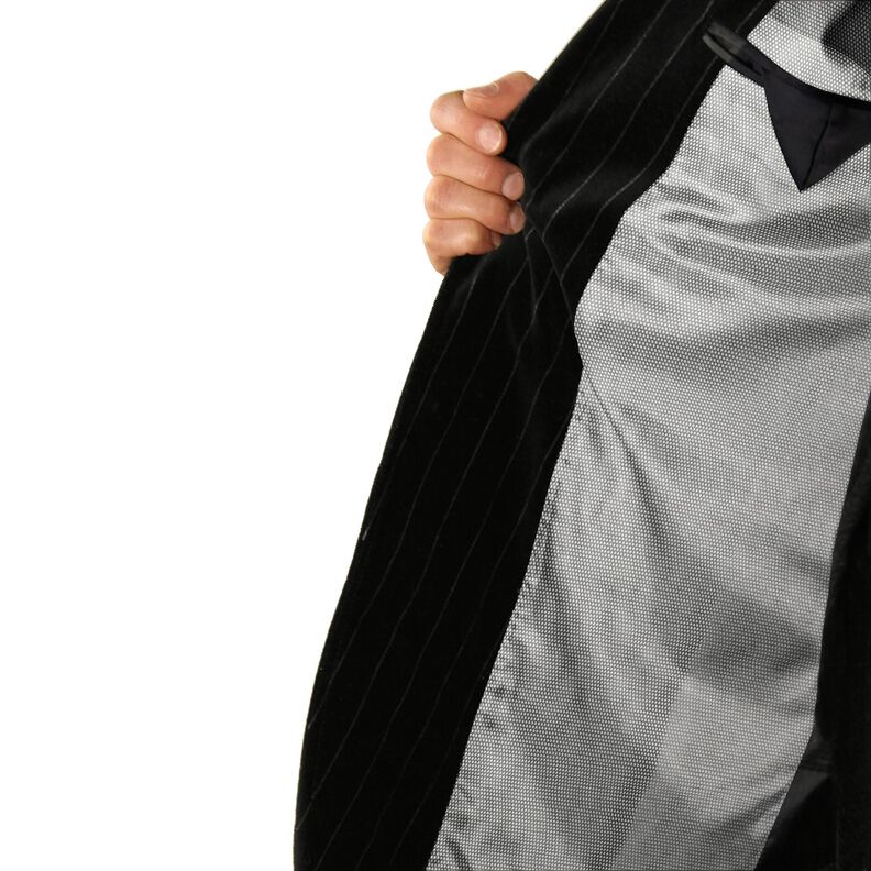Futterstoff Jacquard Minirauten – grau,  image number 4