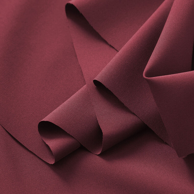 Blusenstoff Uni – bordeauxrot,  image number 3