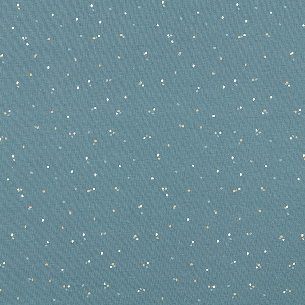 Baumwolljersey unregelmässige Klekse  – jeansblau | Reststück 100cm