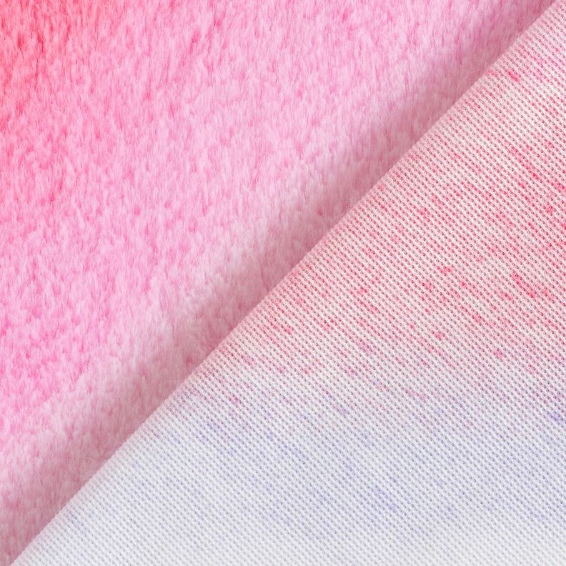 Kunstfell diagonaler Farbverlauf – rosa/flieder,  image number 5