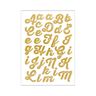Bügelfolie Glitter A-Z – gold metallic | Rico Design,  thumbnail number 1