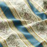 Möbelstoff Jacquard Biedermeier Streifen – creme/blau,  thumbnail number 2