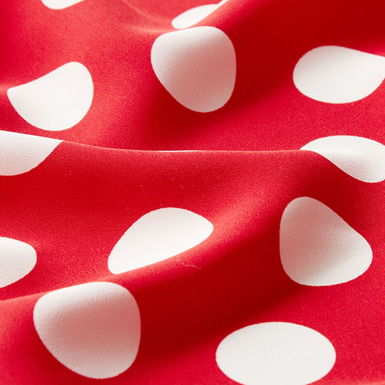 Kreppgewebe Polka Dots [2,5 cm] – rot,  image number 2