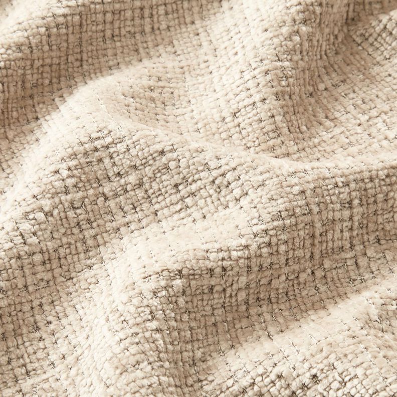 Polsterstoff Chenille Uni – helltaupe,  image number 2
