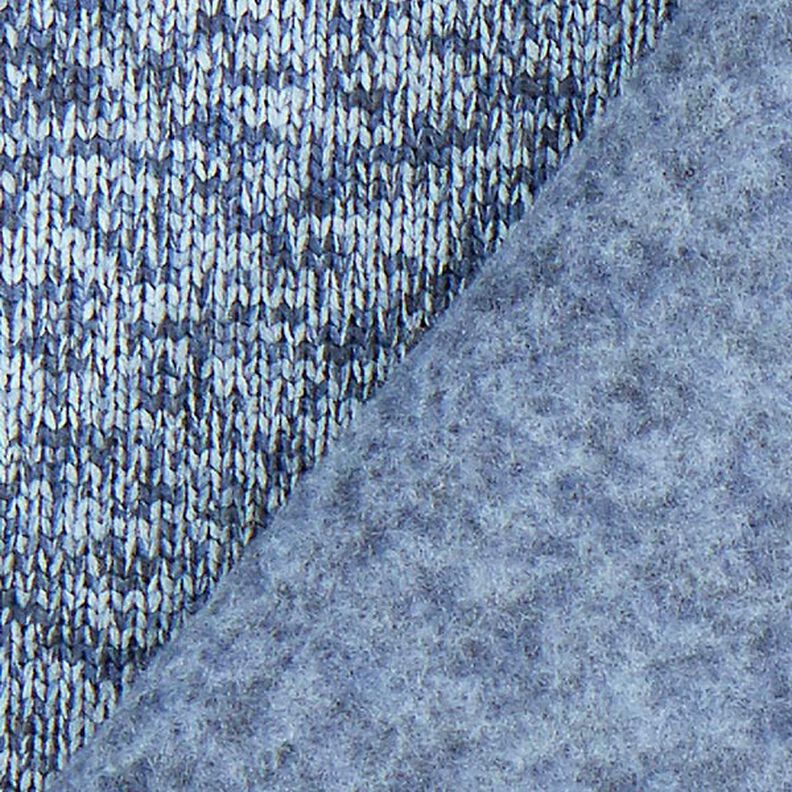 Strickfleece – blau,  image number 3