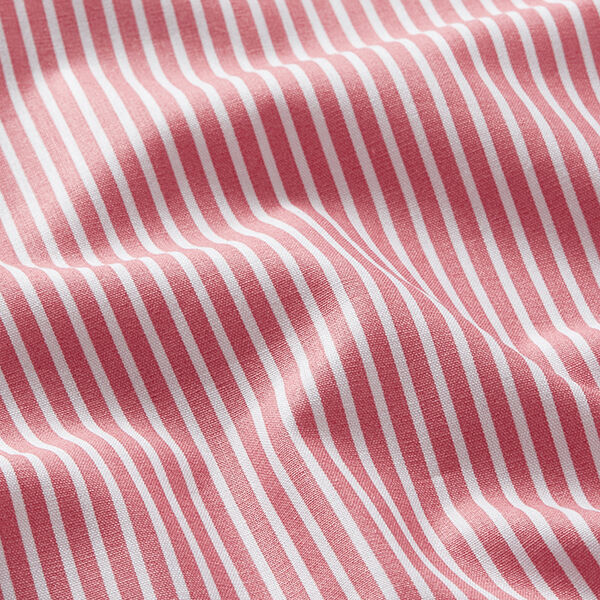 Baumwollpopeline Streifen – rosa/weiss,  image number 2