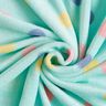 Kuschelfleece bunte Punkte – mint,  thumbnail number 3