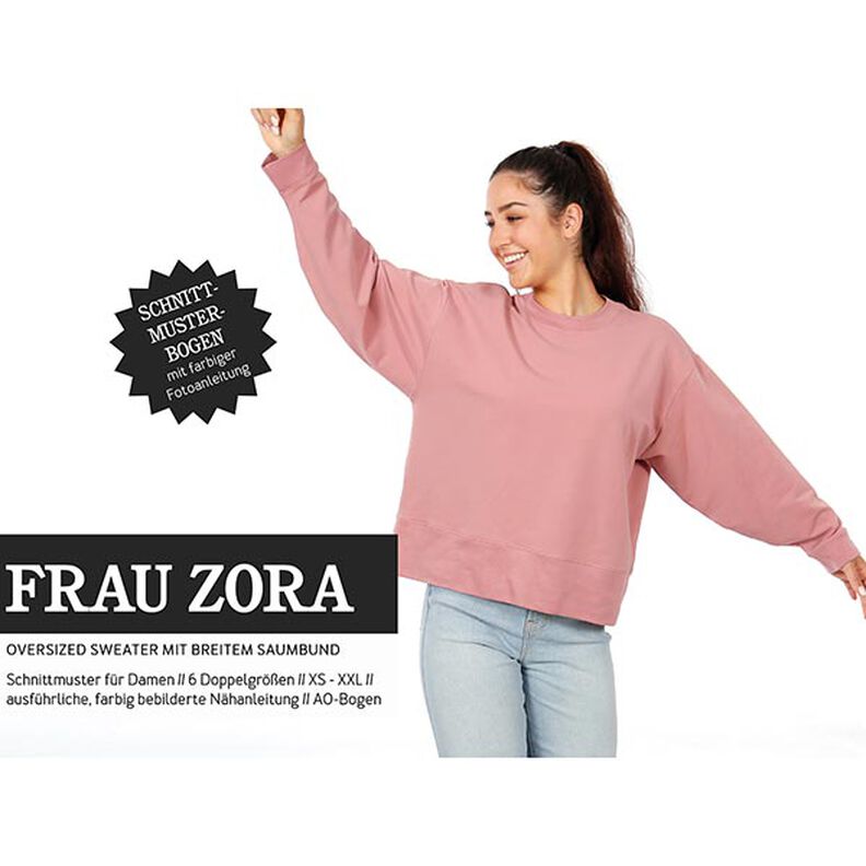 FRAU ZORA Oversized Sweater mit breitem Saumbund | Studio Schnittreif | XS-XXL,  image number 1