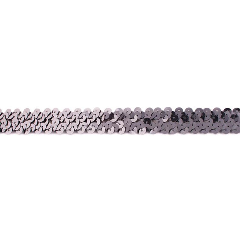 Elastische Paillettenborte [20 mm] – altsilber metallic,  image number 1