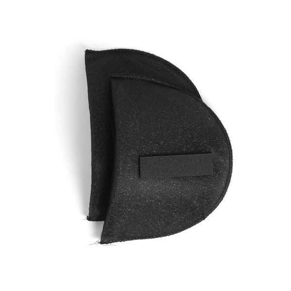 Schulterpolster mit Klett für Raglan Blusen & Kleider [16,5 x 11 cm] - schwarz | YKK,  image number 1
