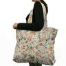 Dekostoff Halbpanama getrocknete Pflanzen recycelt – mint,  thumbnail number 7