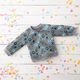 Sweatshirt angeraut Tic-Tac-Toe – stahlblau,  thumbnail number 6