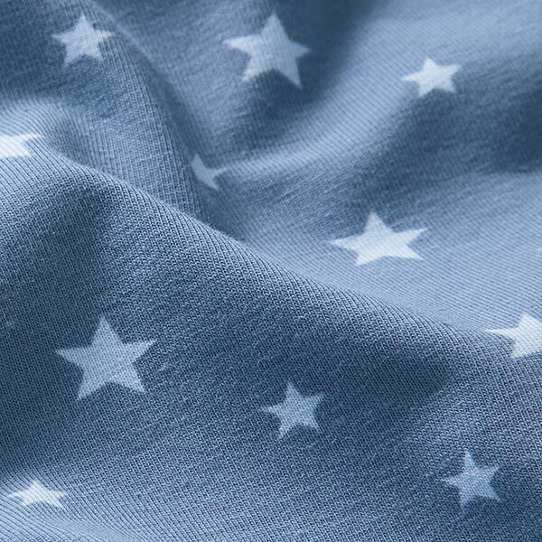 Baumwolljersey Sternchen – jeansblau | Reststück 100cm