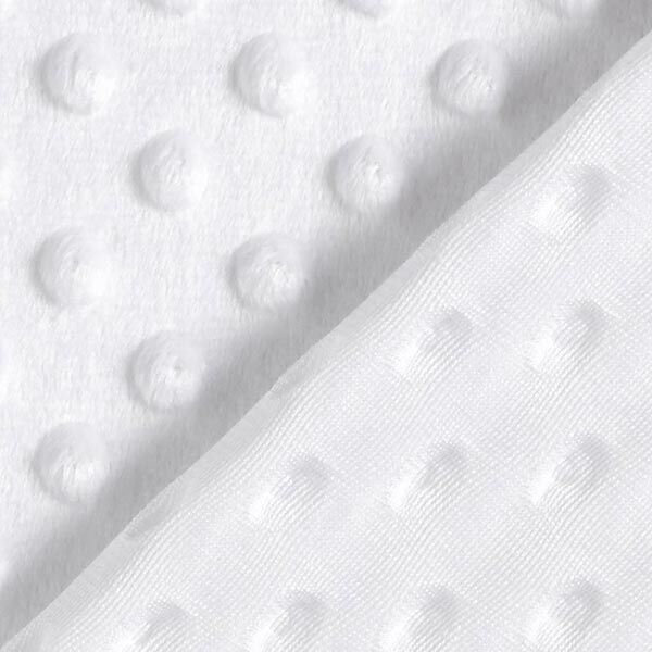 Kuschelfleece geprägte Punkte – weiss – Muster,  image number 4