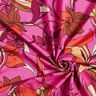 Viskosejersey zarte Blumen – purpur/feuerrot,  thumbnail number 3