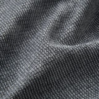 Polsterstoff Cordoptik Wellen – dunkelgrau, 