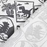 Baumwolljersey Dino-Patches | by Poppy weiss/anthrazit,  thumbnail number 4