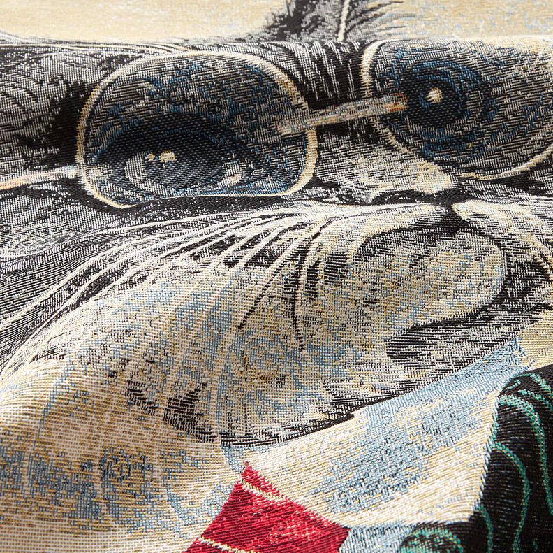 Dekopanel Gobelin elegante Katze &ndash; natur/grau,  image number 2