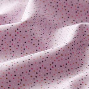 Baumwollpopeline bunte Mini-Punkte – pastellviolett, 