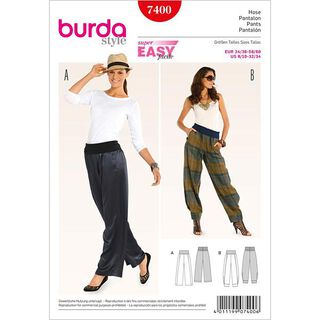 Schlupfhosen | Burda 7400 | 34-60, 