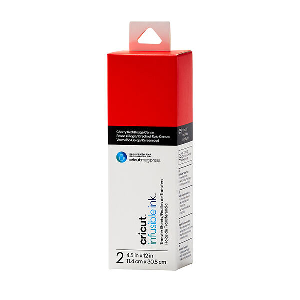 Cricut Joy Infusible Ink Transferbogen - 2 Bogen [ 11,4 x 30,5 cm ] – rot,  image number 1