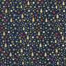 Baumwollstoff Popeline Herzen und Sterne – nachtblau/gold,  thumbnail number 1