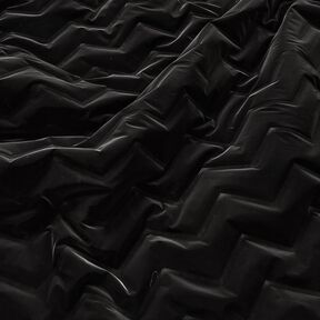 Steppstoff Peachskin Chevron | Katia Fabrics – schwarz, 