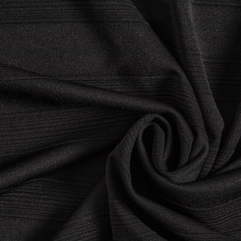 Jersey breite Strukturstreifen – schwarz,  image number 3