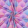 French Terry Sommersweat Muscheln Digitaldruck | by Poppy – lavendel/blaulila,  thumbnail number 3