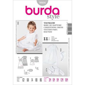 Taufkleid / Jäckchen | Burda 9804 | 62-86, 