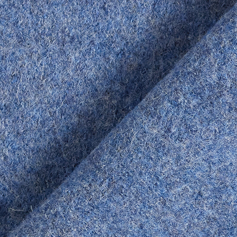 Woll-Walkloden Melange – jeansblau,  image number 3