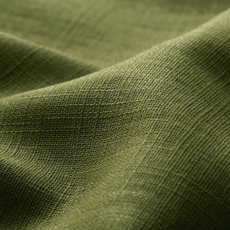 Leinenstoff Ramie-Mix medium – dunkeloliv,  image number 2
