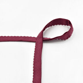 Elastisches Einfassband Spitze [20 mm] – bordeauxrot, 