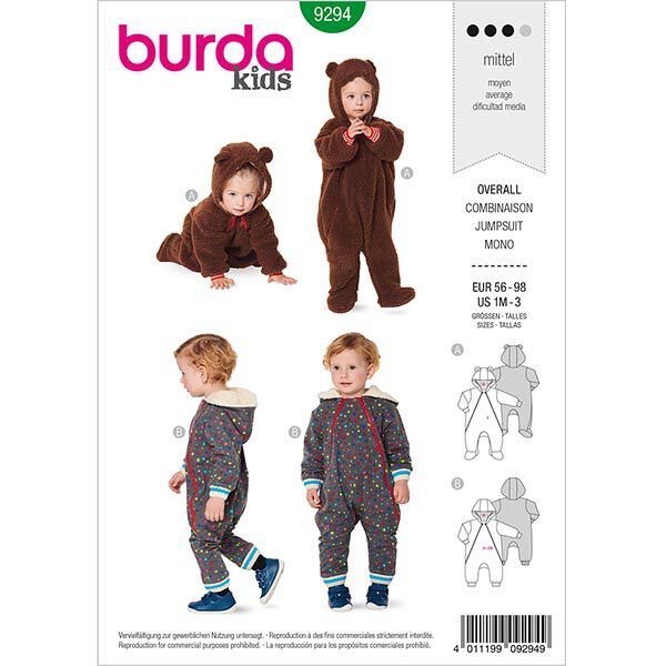 Overall | Burda 9294 | 56-98, image number 1