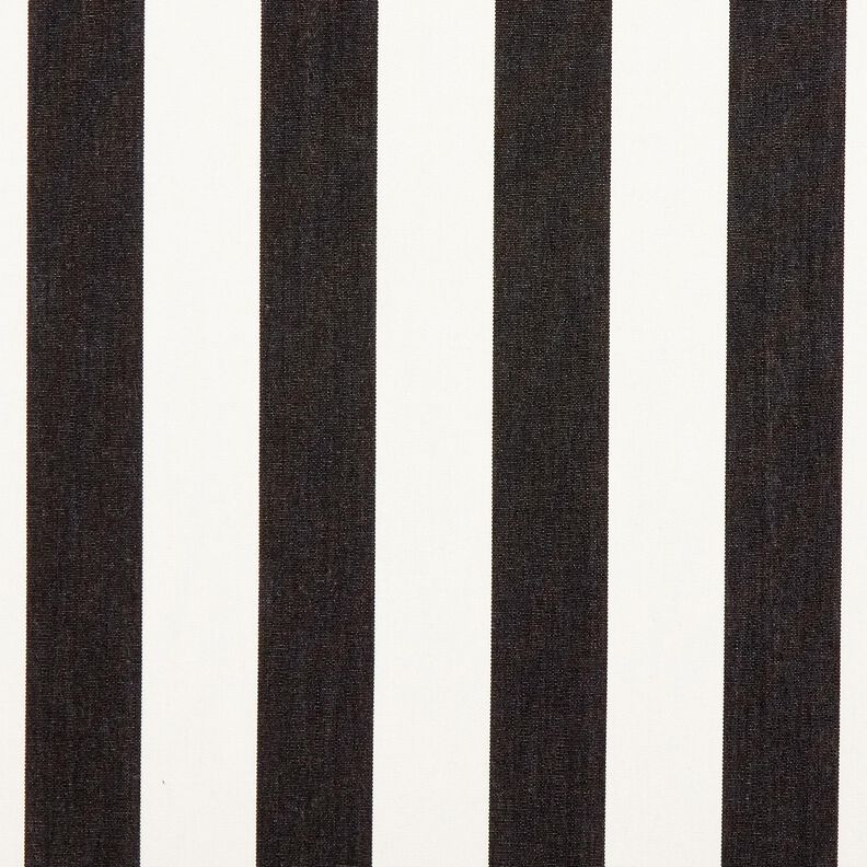 Outdoorstoff Canvas Blockstreifen – schwarz/elfenbein,  image number 1