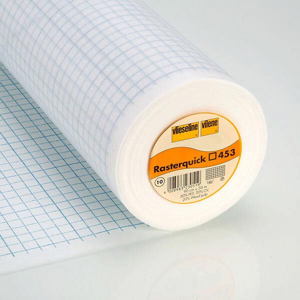 Rasterquick Viereck | Vlieseline – weiss | Reststück 100cm