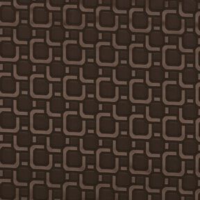 Futterstoff Jacquard Retromuster – dunkelbraun, 