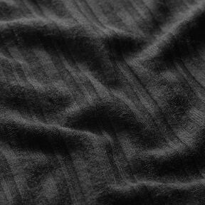 Rippenstrick Uni – schwarz, 