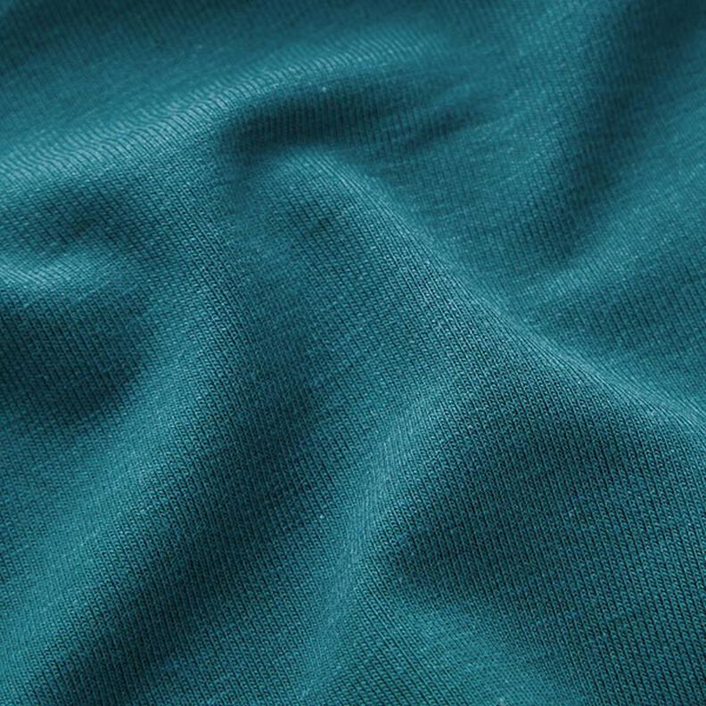 Bambus Viskosejersey Uni – petrol,  image number 3
