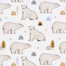 Baumwollpopeline Eisbären Digitaldruck – weiss,  thumbnail number 1