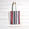 Outdoorstoff Canvas gemischte Streifen – weiss/marineblau,  thumbnail number 7