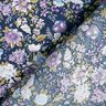 Baumwollpopeline romantische Blumenwiese – marineblau/lavendel,  thumbnail number 4
