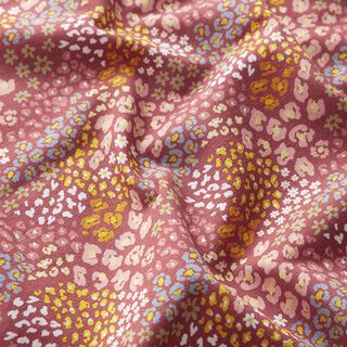 Baumwolljersey Millefleur – karminrot, 