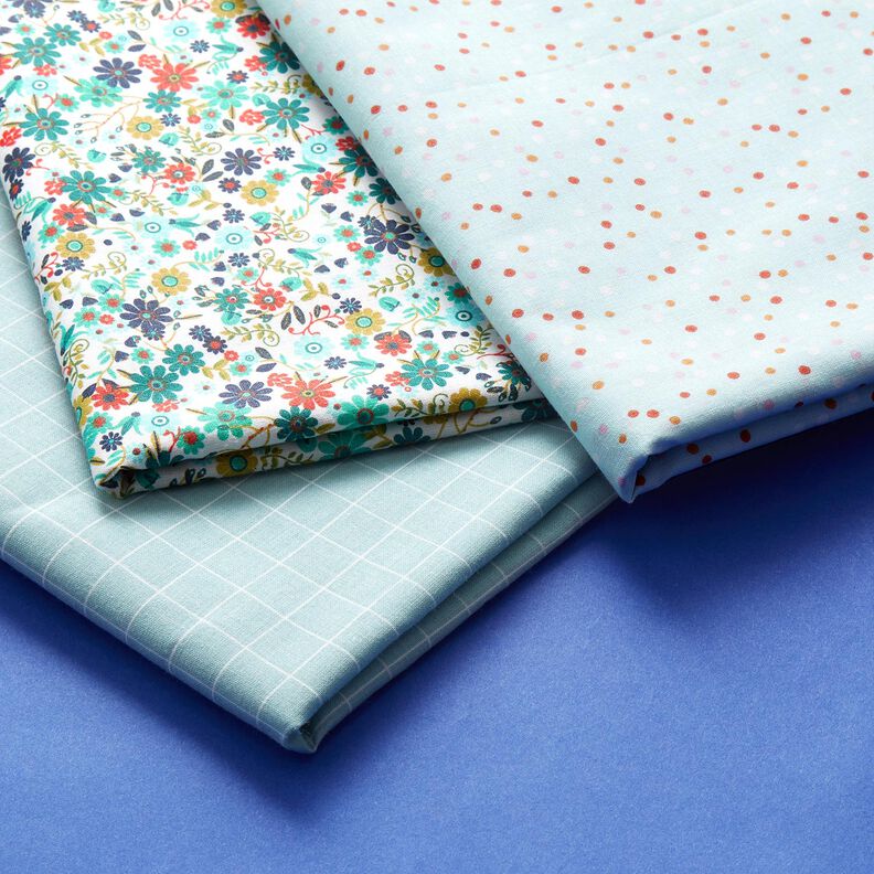 Baumwollstoff Cretonne Pünktchen – hellblau,  image number 5